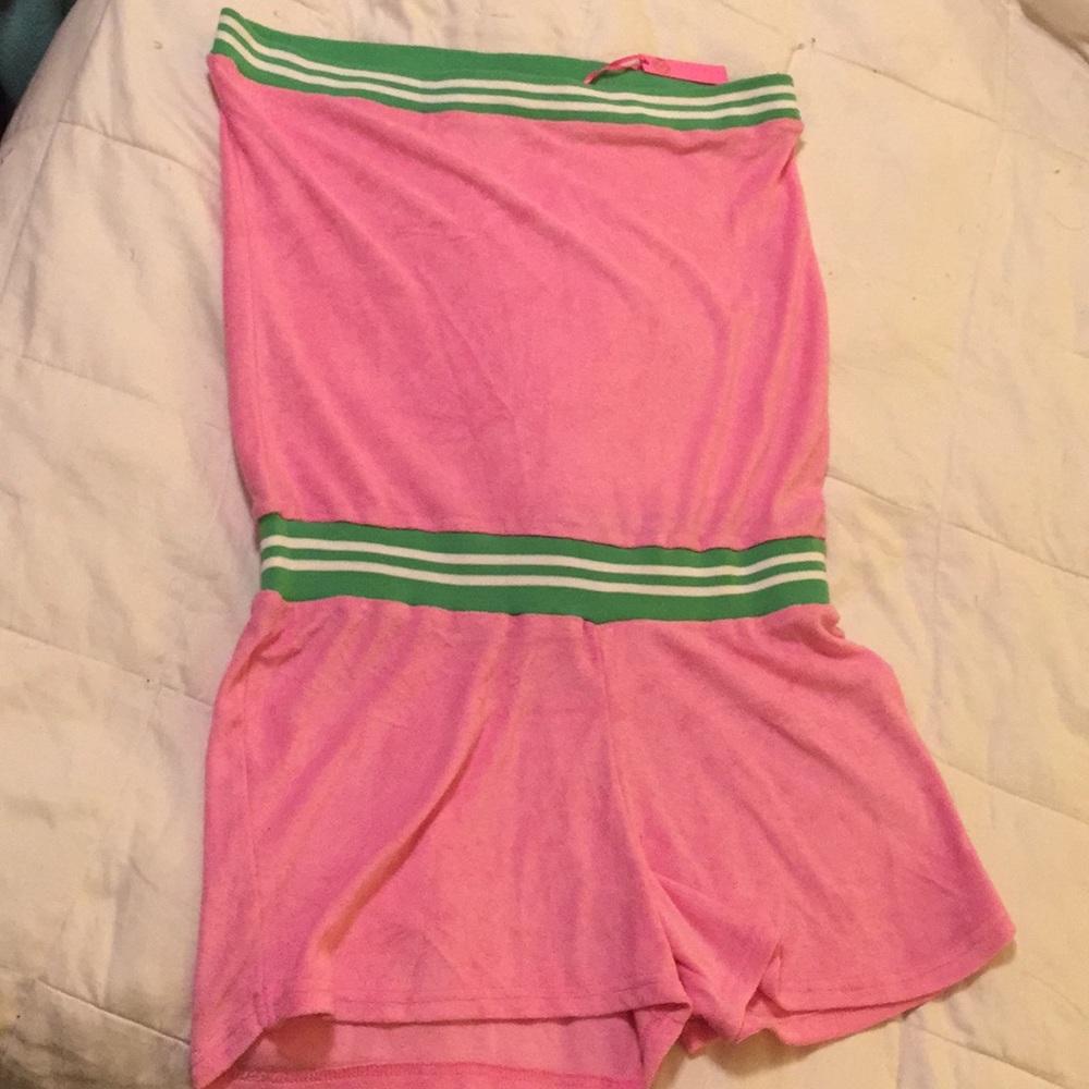 Macbeth Collection Terrycloth Romper Size M NWT